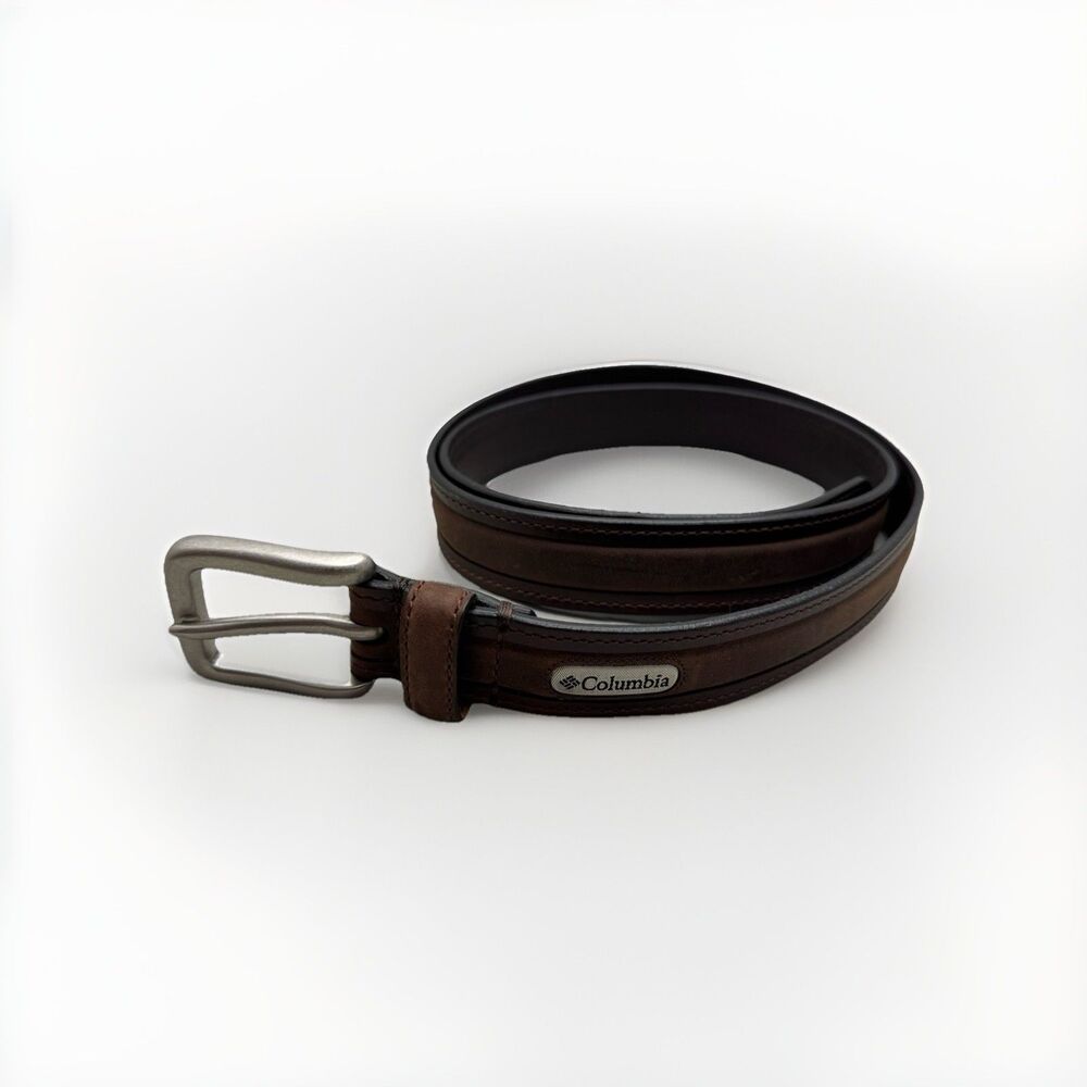 Columbia Sportswear Men’s Belt Size 44 Genuine Leather Brown Style 11C00221